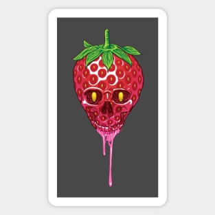 Strawberry Skull Magnet